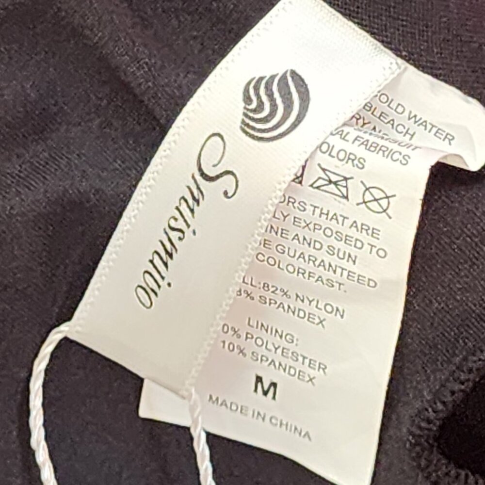 Smismivo Black Tummy Control Halter One Piece Slimming Ruched Bathing Suit Sz M - Picture 13 of 16